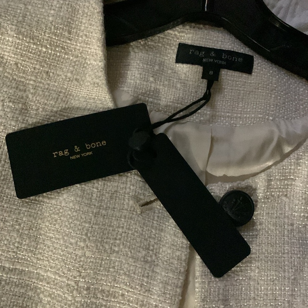 rag & bone AMAYA BLAZER Crop Jacket size 8
Color Ivory - Picture 9 of 10